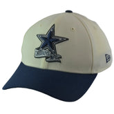 Dallas Cowboys New Era 39THIRTY NFL Coaches Flex Fit Ivory & Blue Hat